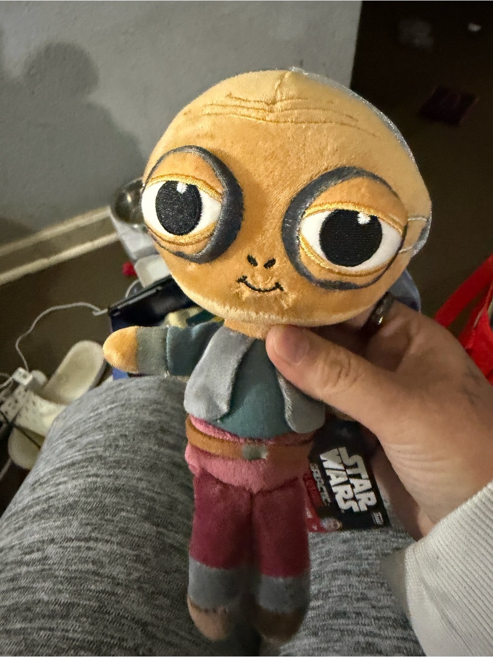 Star Wars Plush Alien Toy - Yellow Head with Multicolor Outfit